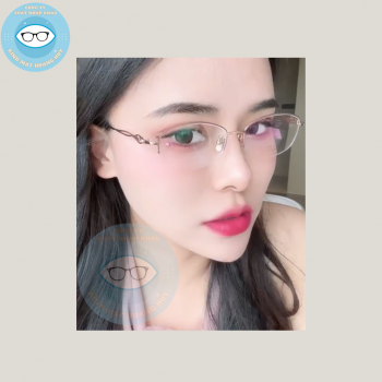 Gọng kính kim loại mã 6174